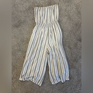 Striped Blue & White Jumpsuit